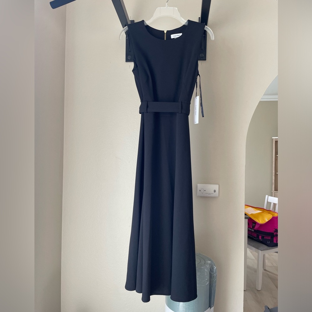 Calvin Klein black long dress